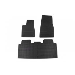 Covorase auto din cauciuc pentru Tesla Model X 2015+, set 4 piese, negre