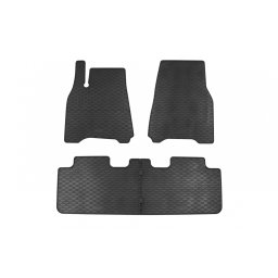 Covorase auto din cauciuc pentru Tesla Model Y 2020-2025, set 4 piese negre