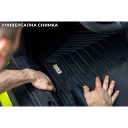 Mochete auto din cauciuc 2 in 1 pentru Tesla Model S 2021+, 3 piese, negre