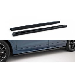 Adaugiri praguri laterale Maxton Design pentru Audi Q8 2018-2023, lac negru