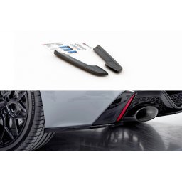 Extensii laterale bara spate Audi A6 C8 RS6 2019+ Maxton Design lac negru