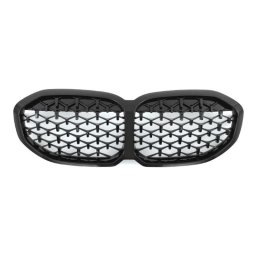 Grile radiator tip diamant lac negru pentru BMW Seria 1 F40 2019+