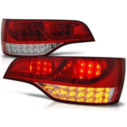 Set stopuri LED rosii pentru Audi Q7 4L 2006-2009, stanga si dreapta
