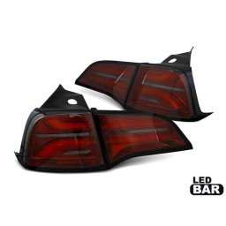 Set stopuri LED pentru Tesla Model 3 2017+, negre fumurii, stanga-dreapta