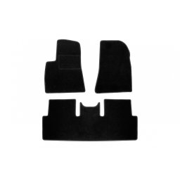 Covorase mocheta Tesla Model 3 2018+ din material Rex, set 3 piese, negru