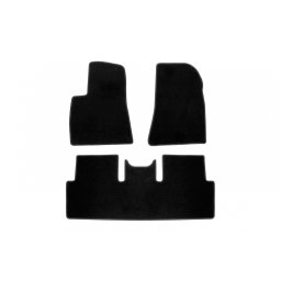 Covorase textile 3 straturi pentru Tesla Model 3 2018+ negre, set 3 piese