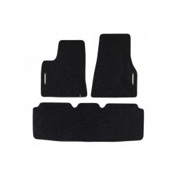Mochete textile Frogum Horizon pentru Tesla Model S 2012+, set 3 piese negre