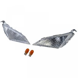 Pereche semnale fata albe Yamaha Majesty 250 2000-2003 cu becuri