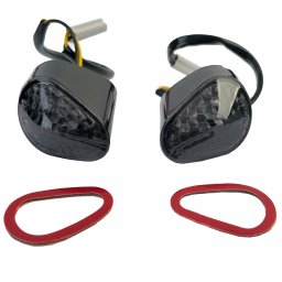 Indicatori LED fumurii pentru carena Yamaha R1 2008-2009, cu E-Mark