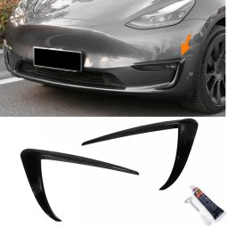 Spoiler faruri ceata negru lucios pentru Tesla Model 3 2017-2023
