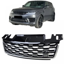 Grila radiator negru argintiu pentru Range Rover Sport L494 2017-2022