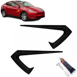Folie spoiler camera laterala negru lucios pentru Tesla Model 3
