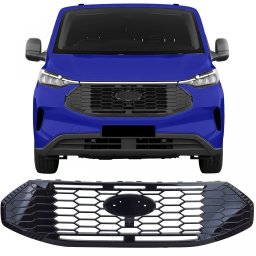 Grila radiator negru lucios pentru Ford Tourneo Transit Custom 2023