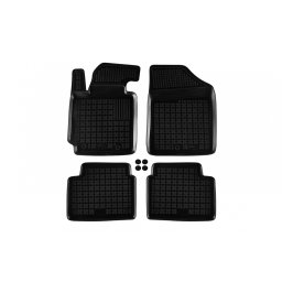 Mochete auto din cauciuc pentru Hyundai Veloster 2011+, set 4 piese negre