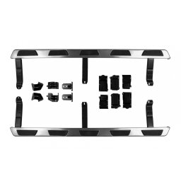 Scari laterale Audi Q7 2005-2014 din aluminiu, antiderapante