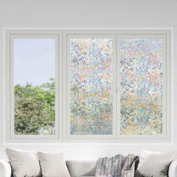 Folie statica pentru ferestre Transparent 60 x 500 cm PVC GartenMobel Dekor