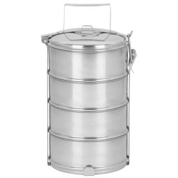 Caserola alimentara din inox MagicHome, 4 recipiente x 1,2 L