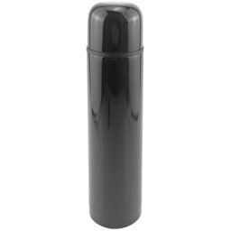 Termos din inox MagicHome 1L, cu cana integrata si etansare 100%, negru