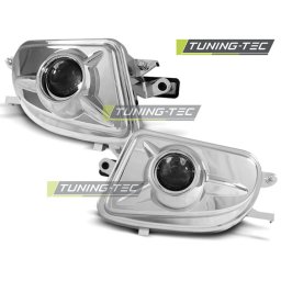 Faruri de ceata crom cu proiector pentru Mercedes W210, CLK W208 si SLK R170