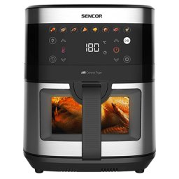 Friteuza cu aer cald Sencor 9L, 1700W, cu 7 programe si fereastra iluminata