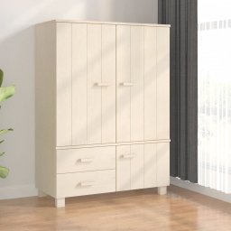 Dulap haine „HAMAR” maro miere 99x45x137 cm, lemn masiv de pin GartenMobel Dekor