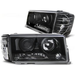 Faruri negre cu proiector pentru Mercedes W201 190, 1982-1993