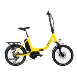 Bicicleta electrica pliabila Devron 20126, 20 inch, galben, marimea M