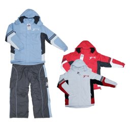 Costum de schi pentru copii Battle Ice, geaca cu gluga si pantaloni