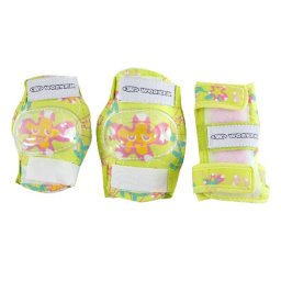 Set protectii copii WORKER Greeny pentru role si skateboard, 6 piese