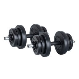 Set gantere reglabile inSPORTline 20 kg pentru fitness si antrenament acasa