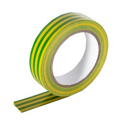 Banda izolatoare PVC galben-verde 18 mm x 20 m Makalon