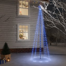 Brad de Craciun, 310 LED-uri albastre, 300 cm, cu tarus GartenMobel Dekor