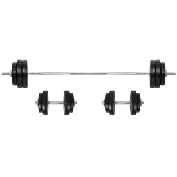 Set haltera si gantere reglabile inSPORTline BS08, 3-50 kg