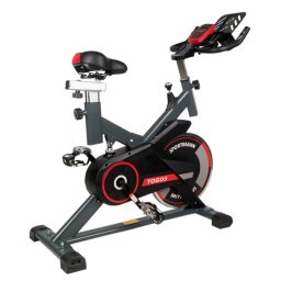Bicicleta indoor cycling Sportmann Togos cu volanta 11 kg si reglaje multiple