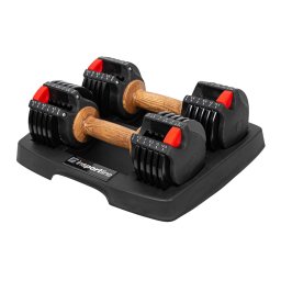 Set gantere reglabile inSPORTline IRONER 15 cu suport compact
