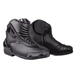Ghete moto barbati W-TEC TergaCE din piele naturala, negre