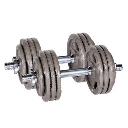 Set gantere reglabile din fonta inSPORTline Hamerton 2 x 20 kg