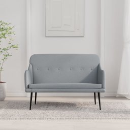 Banca, gri deschis, 110x76x80 cm, textil GartenMobel Dekor