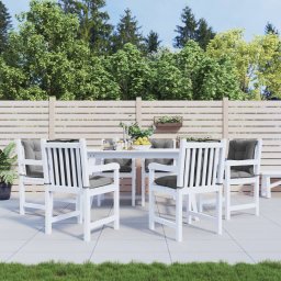 Perne scaun cu spatar scund, 6 buc., gri, 100x50x7 cm, textil GartenMobel Dekor