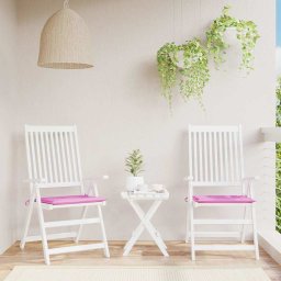 Perne scaun de gradina, roz, 2 buc., 40x40x4 cm, textil GartenMobel Dekor
