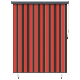 Rulou textil cu perdele Dungi Portocalie si maro 200 x 250 cm GartenMobel Dekor