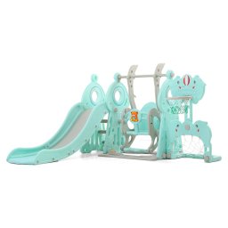 Ansamblu de joaca pentru copii 5in1 cu tobogan si leagan inSPORTline Multino