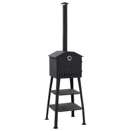 Cuptor pizza de exterior pe carbuni, cu 2 pietre de copt GartenMobel Dekor