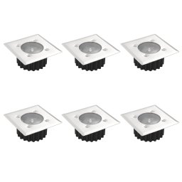Spoturi solare patrate pentru exterior, 6 buc GartenMobel Dekor