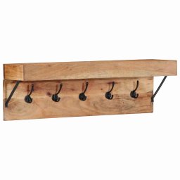 Racator de paltoane Maro 73 x 19 x 23 cm Lemn masiv de acacia GartenMobel Dekor