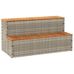 Treapta pentru cada cu hidromasaj gri deschis GartenMobel Dekor