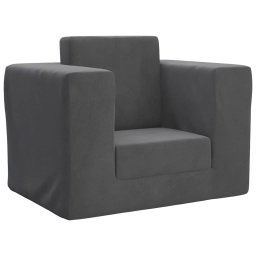 Canapea extensibila pentru copii, antracit, plus moale GartenMobel Dekor