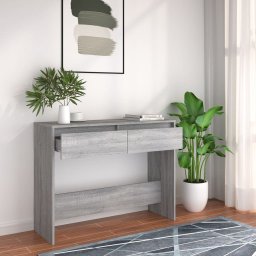 Masa consola, stejar sonoma gri, 100x35x76,5 cm, PAL GartenMobel Dekor