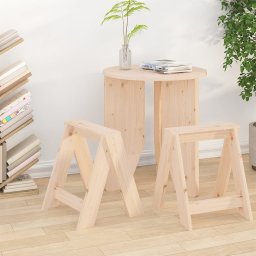 Scaune, 2 buc., 40x40x45 cm, lemn masiv de pin GartenMobel Dekor