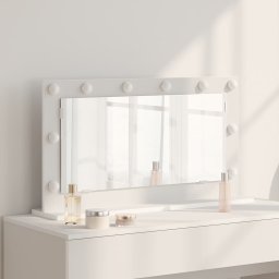 Oglinda de toaleta Dreptunghiular Alb 80 x 45 x 18 cm GartenMobel Dekor